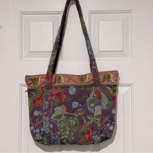 Tapestry Flower Large Shoulder Medium Bag